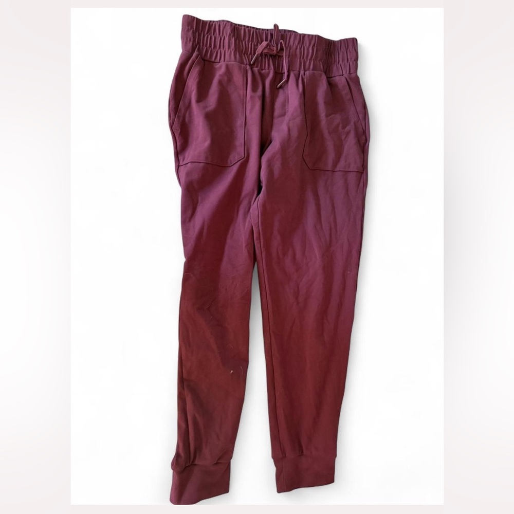Burgundy joggers
